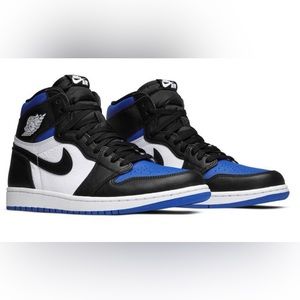 Air Jordan 1 Retro High OG "Royal Toe" sneakers. Size 5 Youth. No Box.
